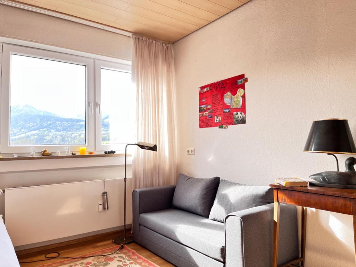 Grosszuegige Wohnung, Bergblick, Vintage Sonthofen Exteriör bild